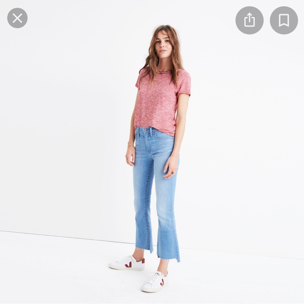 Madewell Cali Demi Boot Step-Hem Jean